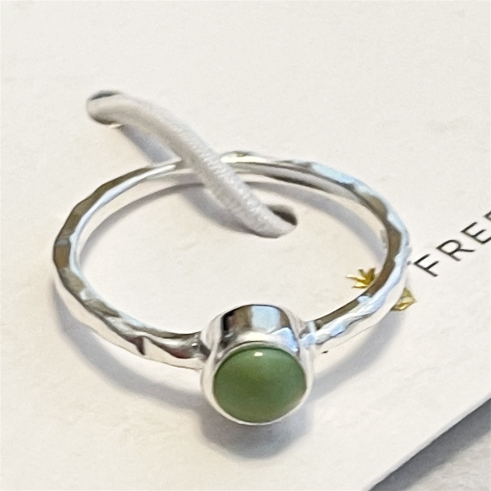 New Pura Vida Ring 925 Silver Turquoise Boho Size 7